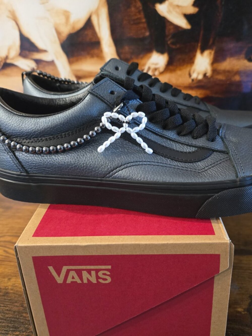 Vans Old Skool Metallic Blackout Pearlized 2026 VN000D6W1OJ Mens 10 Shoes NEW - Picture 8 of 16
